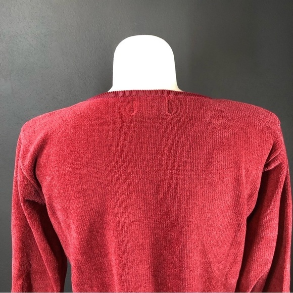 Jenny Dark Pink Embellished Floral Pullover Sweater - Picture 6 of 7